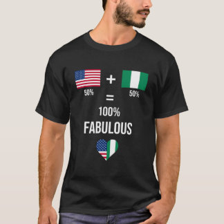 Nigeria USA Shirt Fabulous Flags Half Nigeriaanse 