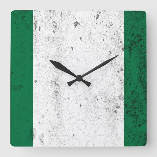 Nigeria Vierkante Klok (Voorkant)