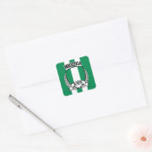 Nigeria Vierkante Sticker (Envelop)