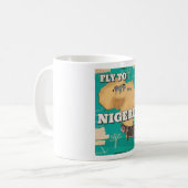 Nigeria vintage reisposter koffiemok (Voorkant links)