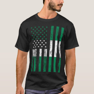 Nigeria Vlag Amerika US Het zit in mijn DNA voor N T-shirt