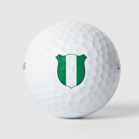 Nigeria Vlag Groot Patriottisch Golfballen (Voorkant)