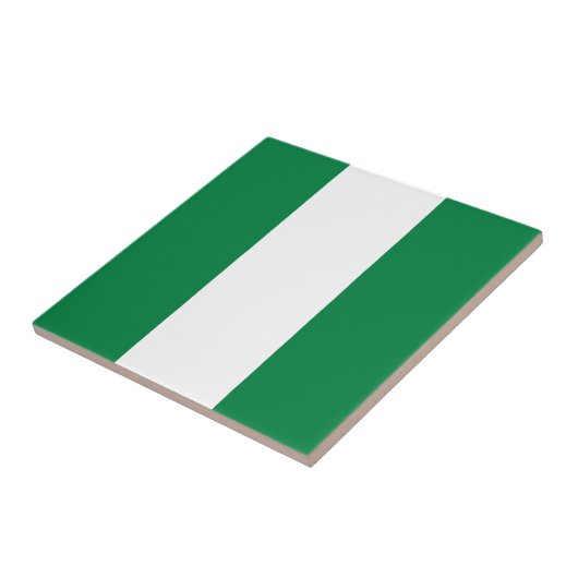 Nigeria Vlag keramische Tegel Tegeltje (Zijkant)