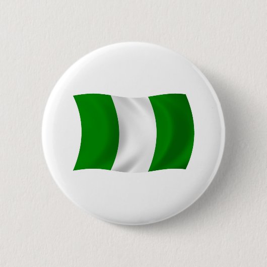 Nigeria Vlag Knop Ronde Button 5,7 Cm (Voorkant)