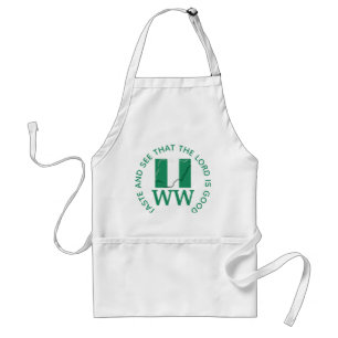 NIGERIA Vlag MONOGRAM Op Maat Gemaakte Schriftlezi Standaard Schort