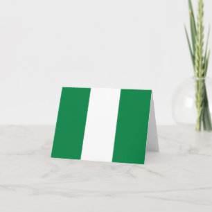 Nigeria Vlag Notitiekaart
