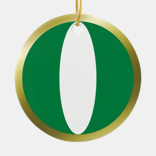 Nigeria Vlag Ornament (Voorkant)