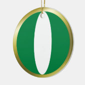 Nigeria Vlag Ornament (Links)
