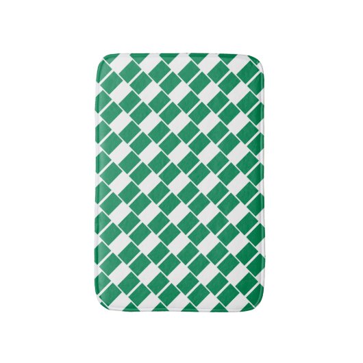 NIGERIA VLAG Patriottisch Nigeriaans Badmat (Voorkant Verticaal)