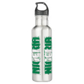 Nigeria vlag prachtig patriottisch waterfles (Achterkant)