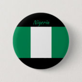 Nigeria Vlag Ronde Button (Voorkant)