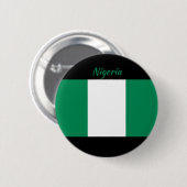 Nigeria Vlag Ronde Button (Voorkant /achterkant)