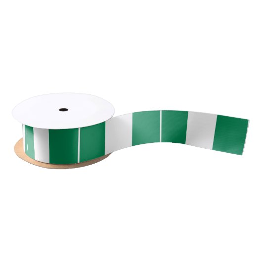 Nigeria Vlag Satijnen Lint (Spoel)