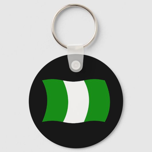 Nigeria Vlag Sleutelhanger (Voorkant)
