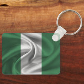 Nigeria Vlag Sleutelhanger (Voorkant)