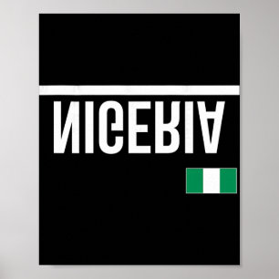 Nigeria Vlag Sport Jersey Poster