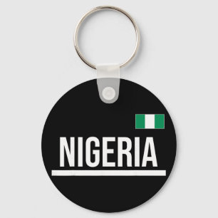 Nigeria Vlag Sport Jersey Sleutelhanger