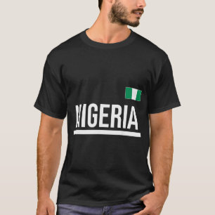 Nigeria Vlag Sporttrui T-shirt