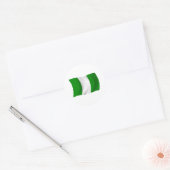 Nigeria Vlag Sticker (Envelop)