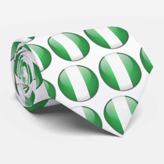 nigeria vlag Stropdas (Opgerold)