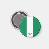 Nigeria Vlagmagneet Magneet (Voorkant / Achterkant)
