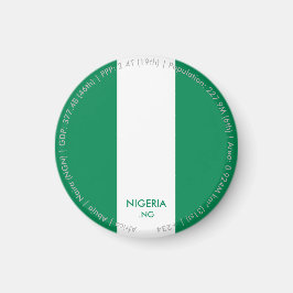 Nigeria Vlagmagneet Magneet
