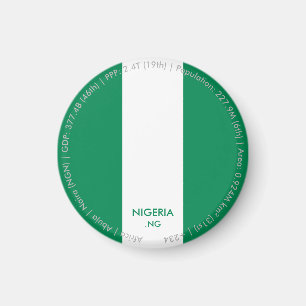 Nigeria Vlagmagneet Magneet