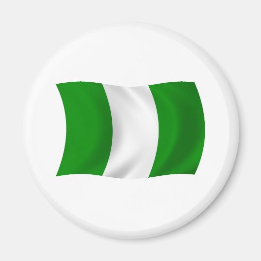 Nigeria Vlagmagneet Magneet (Voorkant)