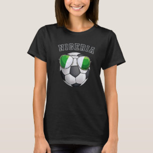 Nigeria Voetbal Fan Sunglass Football Nigeriaans T-shirt