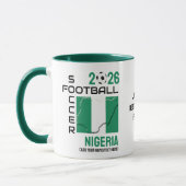 NIGERIA Voetbal Football Custom 2026 ELK JAAR Mok (Links)