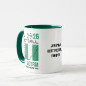 NIGERIA Voetbal Football Custom 2026 ELK JAAR Mok (Voorkant links)