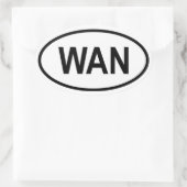Nigeria "WAN" Ovale Sticker (Tas)