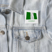 Nigeria Wavevlag met naam Vierkante Button 5,1 Cm (In situ)