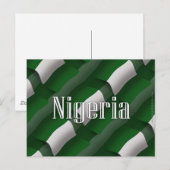 Nigeria Waving Flag Briefkaart (Voorkant / Achterkant)