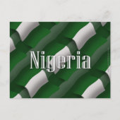 Nigeria Waving Flag Briefkaart (Voorkant)
