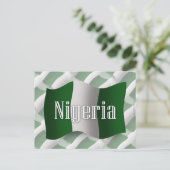 Nigeria Waving Flag Briefkaart (Staand voorkant)