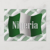 Nigeria Waving Flag Briefkaart (Voorkant)