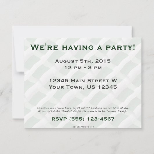 Nigeria Waving Flag Kaart (Achterkant)