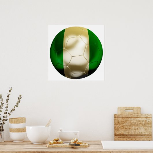 Nigeria Wereld Poster (Keuken)