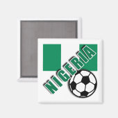 NIGERIA World Soccer Fan Tshirts Magneet (Voorkant / Achterkant)