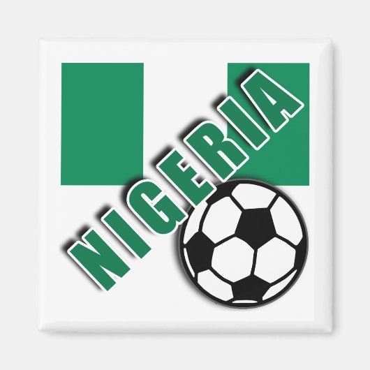 NIGERIA World Soccer Fan Tshirts Magneet (Voorkant)