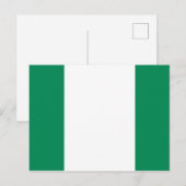 Nigeriaans Briefkaart van de vlag (Voorkant / Achterkant)