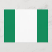 Nigeriaans Briefkaart van de vlag (Voorkant)