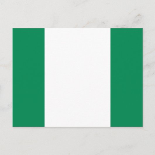 Nigeriaans Briefkaart van de vlag (Voorkant)