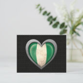 Nigeriaans effect op het vlees van de vlag briefkaart (Staand voorkant)
