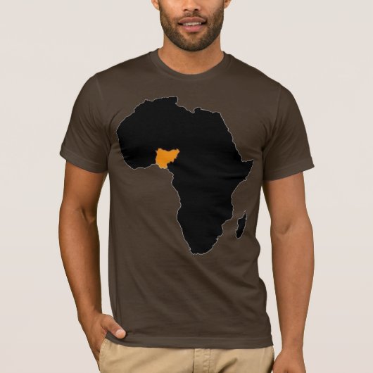 Nigeriaans hart van Afrika T-shirt (Voorkant)