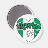 Nigeriaans meisje magneet (Voorkant / Achterkant)