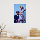 Nigeriaans Paar Portret Poster (Keuken)