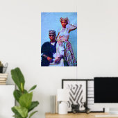 Nigeriaans Paar Portret Poster (Thuiskantoor)