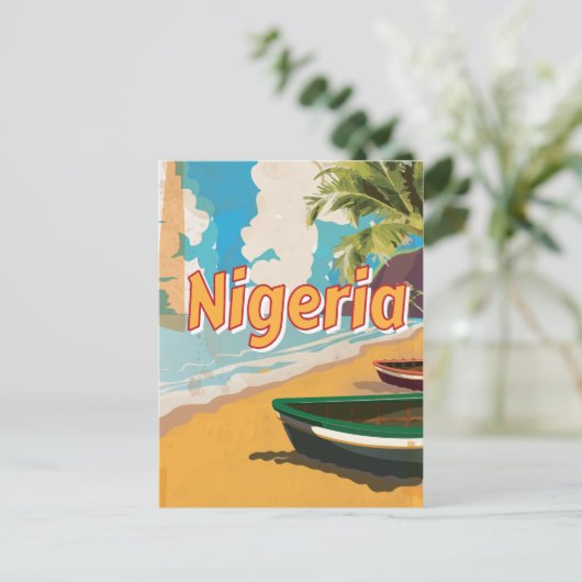 Nigeriaans Poster van  vakantie Briefkaart (Staand voorkant)